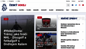What Ceskyhokej.cz website looked like in 2020 (3 years ago)
