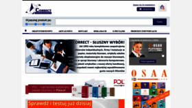 What Correct.pl website looked like in 2020 (3 years ago)
