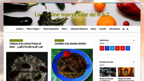 What Cuisinemarocaineaz.com website looked like in 2020 (3 years ago)
