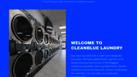 What Cleanbluelaundry.com website looked like in 2020 (3 years ago)
