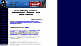 What Cincinnati-gutter-roofing-siding.com website looked like in 2020 (3 years ago)