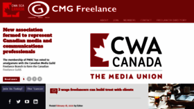 What Cmgfreelance.ca website looked like in 2020 (3 years ago)