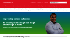 What Careers.govt.nz website looked like in 2020 (3 years ago)