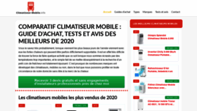 What Climatiseur-mobile.info website looked like in 2020 (3 years ago)