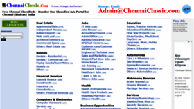 What Chennaiclassic.com website looked like in 2020 (3 years ago)