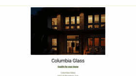 What Columbia-glass.com website looked like in 2020 (3 years ago)