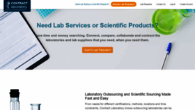 What Contractlaboratory.com website looked like in 2020 (3 years ago)