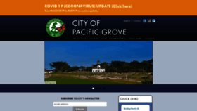 What Cityofpacificgrove.org website looked like in 2020 (3 years ago)