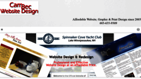 What Cambecwebdesign.com website looked like in 2020 (3 years ago)