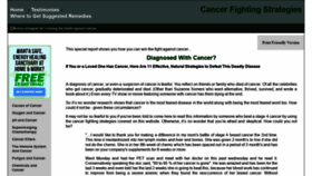 What Cancerfightingstrategies.com website looked like in 2020 (3 years ago)