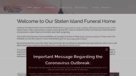 What Colonialfuneralhomesi.com website looked like in 2020 (3 years ago)