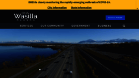 What Cityofwasilla.com website looked like in 2020 (3 years ago)