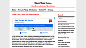 What Ciscouserguide.com website looked like in 2020 (3 years ago)