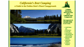 What Californiasbestcamping.com website looked like in 2020 (3 years ago)
