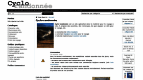 What Cyclo-randonnee.fr website looked like in 2020 (3 years ago)
