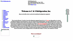What Csrefrigeration.com website looked like in 2020 (3 years ago)