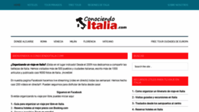 What Conociendoitalia.com website looked like in 2020 (3 years ago)