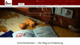 What Chinarundreisen.com website looked like in 2020 (3 years ago)