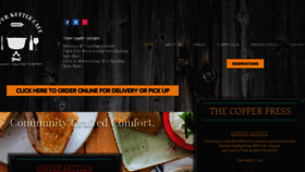 What Copperkettlecafe.com website looked like in 2020 (3 years ago)
