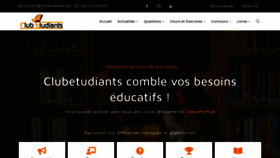 What Clubetudiants.ma website looked like in 2020 (3 years ago)