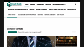 What Contadorcontado.com website looked like in 2020 (3 years ago)