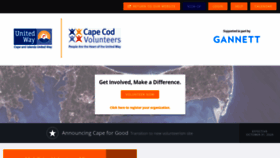What Capecodvolunteers.org website looked like in 2020 (3 years ago)