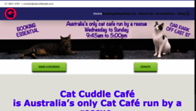 What Catcuddlecafe.com website looked like in 2020 (3 years ago)