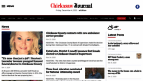What Chickasawjournal.com website looked like in 2020 (3 years ago)