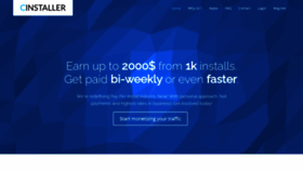 What Cinstaller.com website looked like in 2020 (3 years ago)