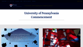 What Commencement.upenn.edu website looked like in 2020 (3 years ago)