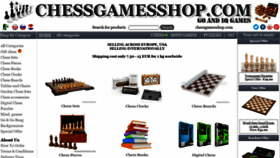 What Chessgamesshop.com website looked like in 2020 (3 years ago)