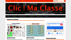 What Clicmaclasse.fr website looked like in 2020 (3 years ago)