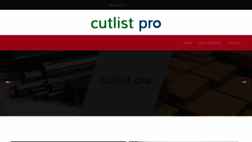 What Cutlistpro.com website looked like in 2020 (3 years ago)