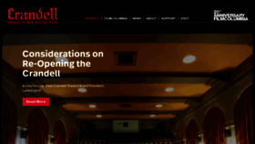What Crandelltheatre.org website looked like in 2020 (3 years ago)