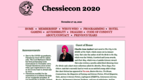 What Chessiecon.org website looked like in 2020 (3 years ago)
