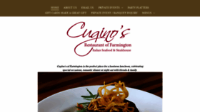 What Cuginosrestaurantfarmington.com website looked like in 2020 (3 years ago)