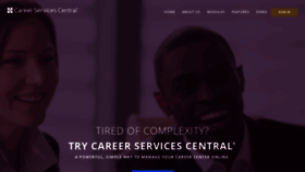 What Careerservicescentral.com website looked like in 2020 (3 years ago)