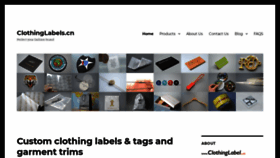 What Clothinglabels.cn website looked like in 2020 (3 years ago)