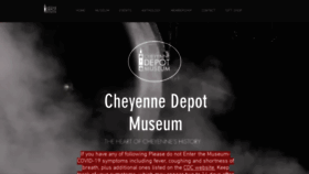 What Cheyennedepotmuseum.org website looked like in 2020 (3 years ago)