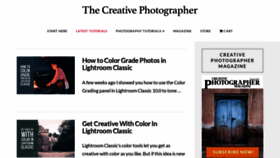 What Creative-photographer.com website looked like in 2020 (3 years ago)