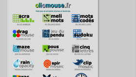 What Clicmouse.fr website looked like in 2020 (3 years ago)