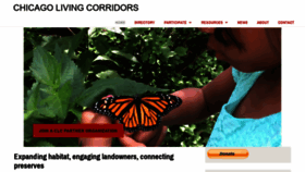 What Chicagolivingcorridors.org website looked like in 2020 (3 years ago)