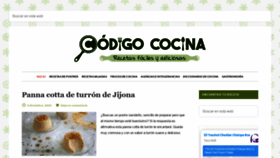 What Codigococina.com website looked like in 2020 (3 years ago)
