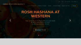 What Chabadwestern.org website looked like in 2020 (3 years ago)