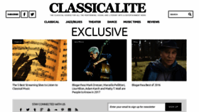 What Classicalite.com website looked like in 2020 (3 years ago)