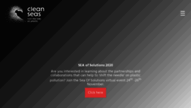 What Cleanseas.org website looked like in 2020 (3 years ago)