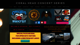 What Coralheadmusicfest.com website looked like in 2020 (3 years ago)