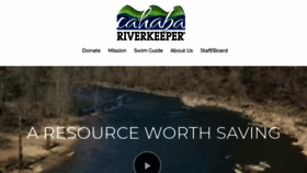 What Cahabariverkeeper.org website looked like in 2020 (3 years ago)