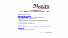 What Carmelites.info website looked like in 2020 (3 years ago)