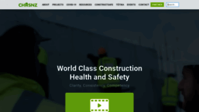 What Chasnz.org website looked like in 2020 (5 years ago)